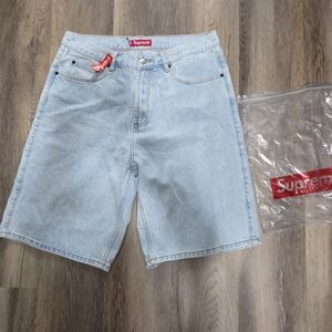 Supreme Light Blue Denim Shorts
